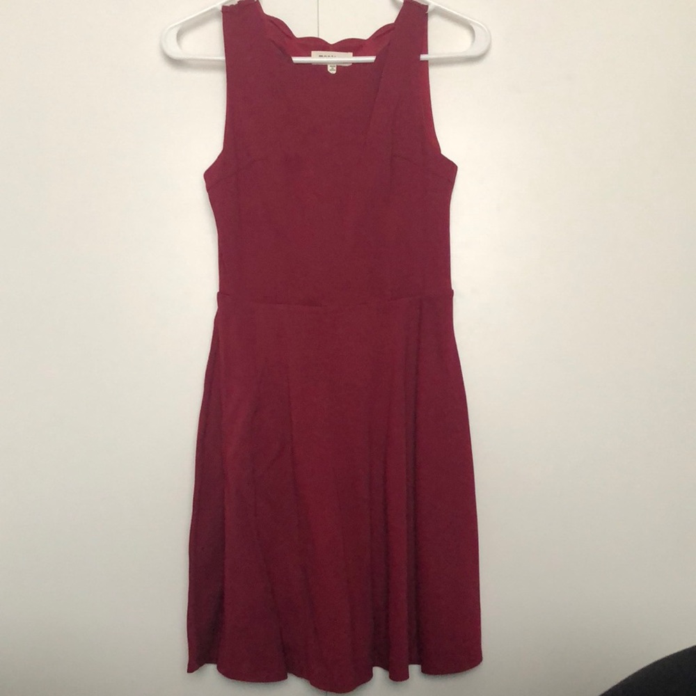 Women’s burgundy dress